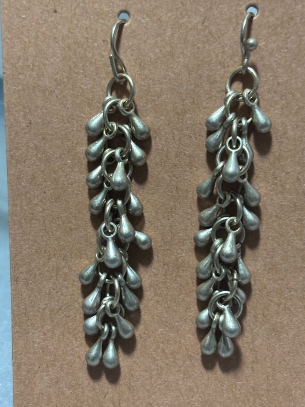 Cascading Silver-Tone Dangle Earrings